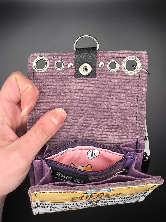 8.1 upcycling wallet - PINK CATS - DIE FRECHE GÖRE