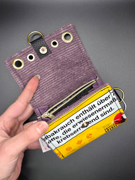 8.6 upcycling wallet - BEIGE CATS - DIE FRECHE GÖRE