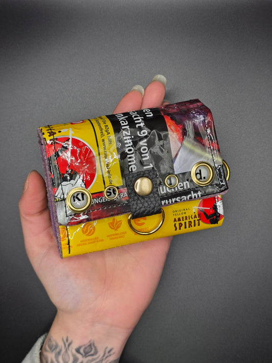 8.6 upcycling wallet - BEIGE CATS - DIE FRECHE GÖRE