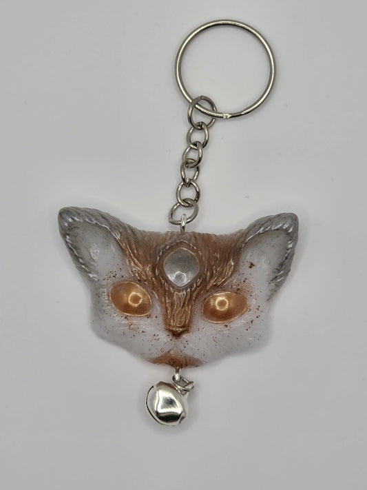 Lucky Cat Keychains, with Bell