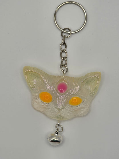 Lucky Cat Keychains, with Bell