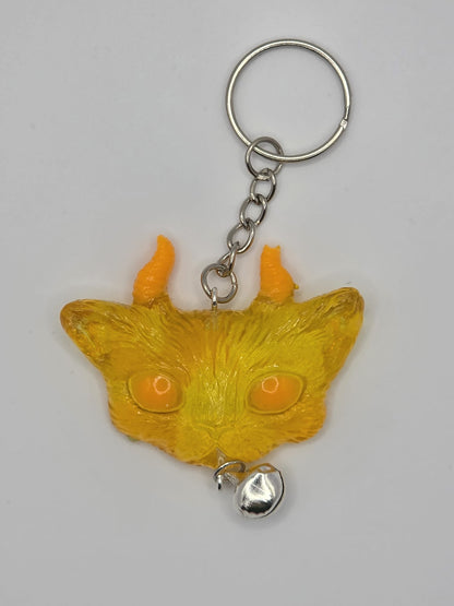 Lucky Cat Keychains, with Bell