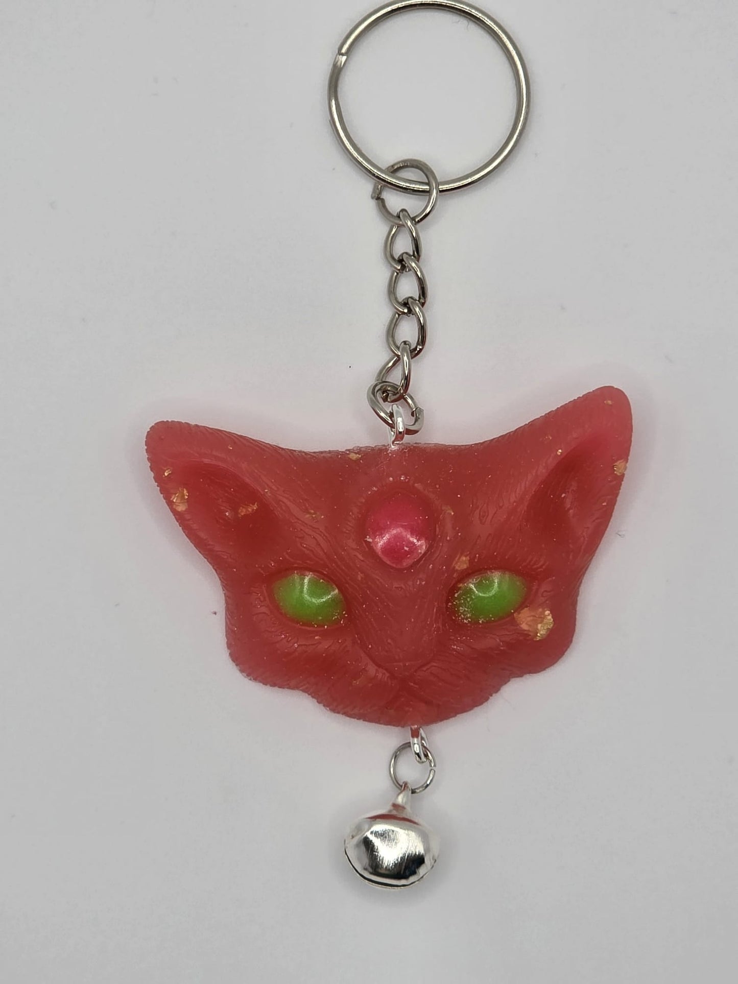 Lucky Cat Keychains, with Bell