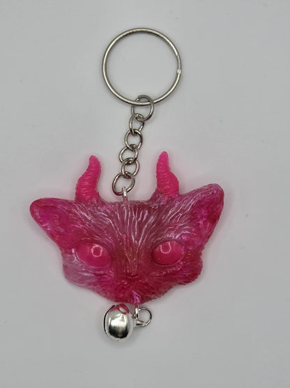 Lucky Cat Keychains, with Bell