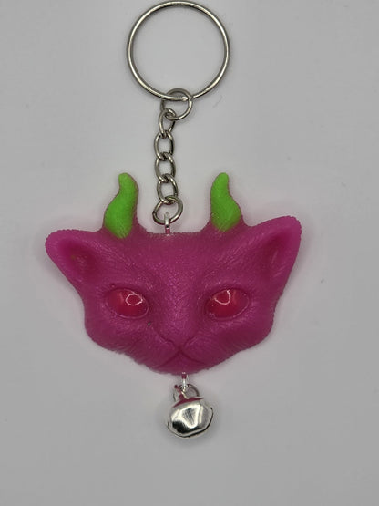 Lucky Cat Keychains, with Bell
