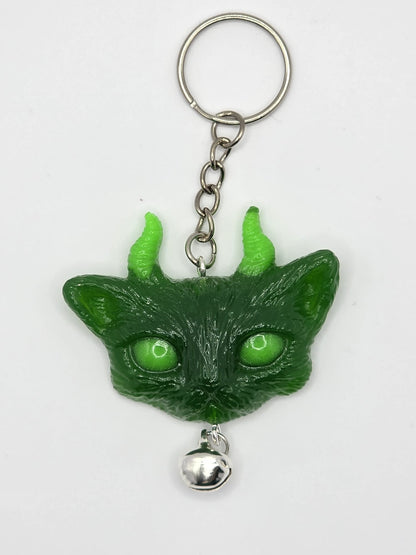 Lucky Cat Keychains, with Bell