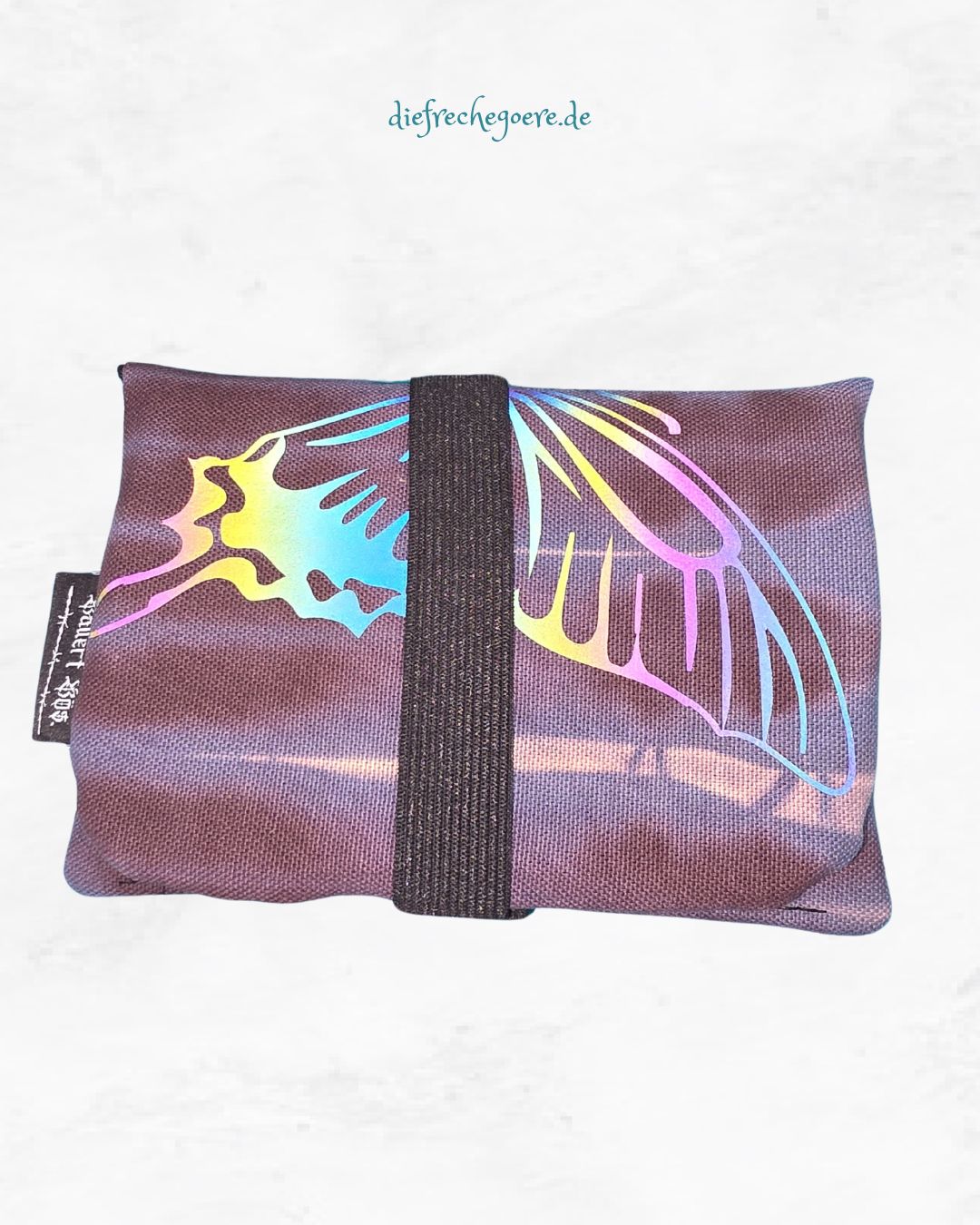 Batik „Butterfly" Tabaktasche Grau / Reflect - Hidden Cats