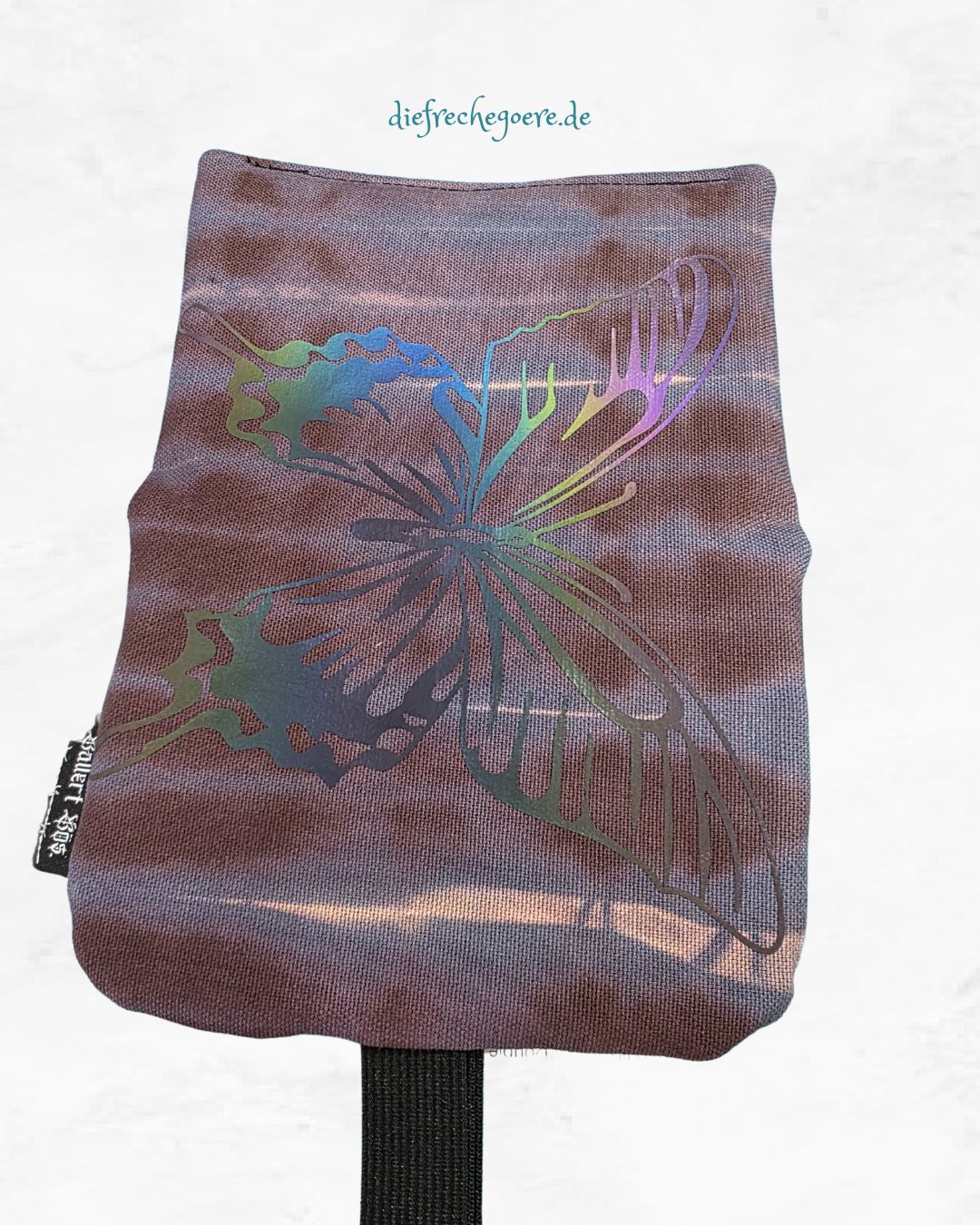 Batik „Butterfly" Tabaktasche Grau / Reflect - Hidden Cats
