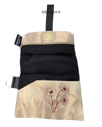 Batik „Tribals" Tabaktasche Beige / gold