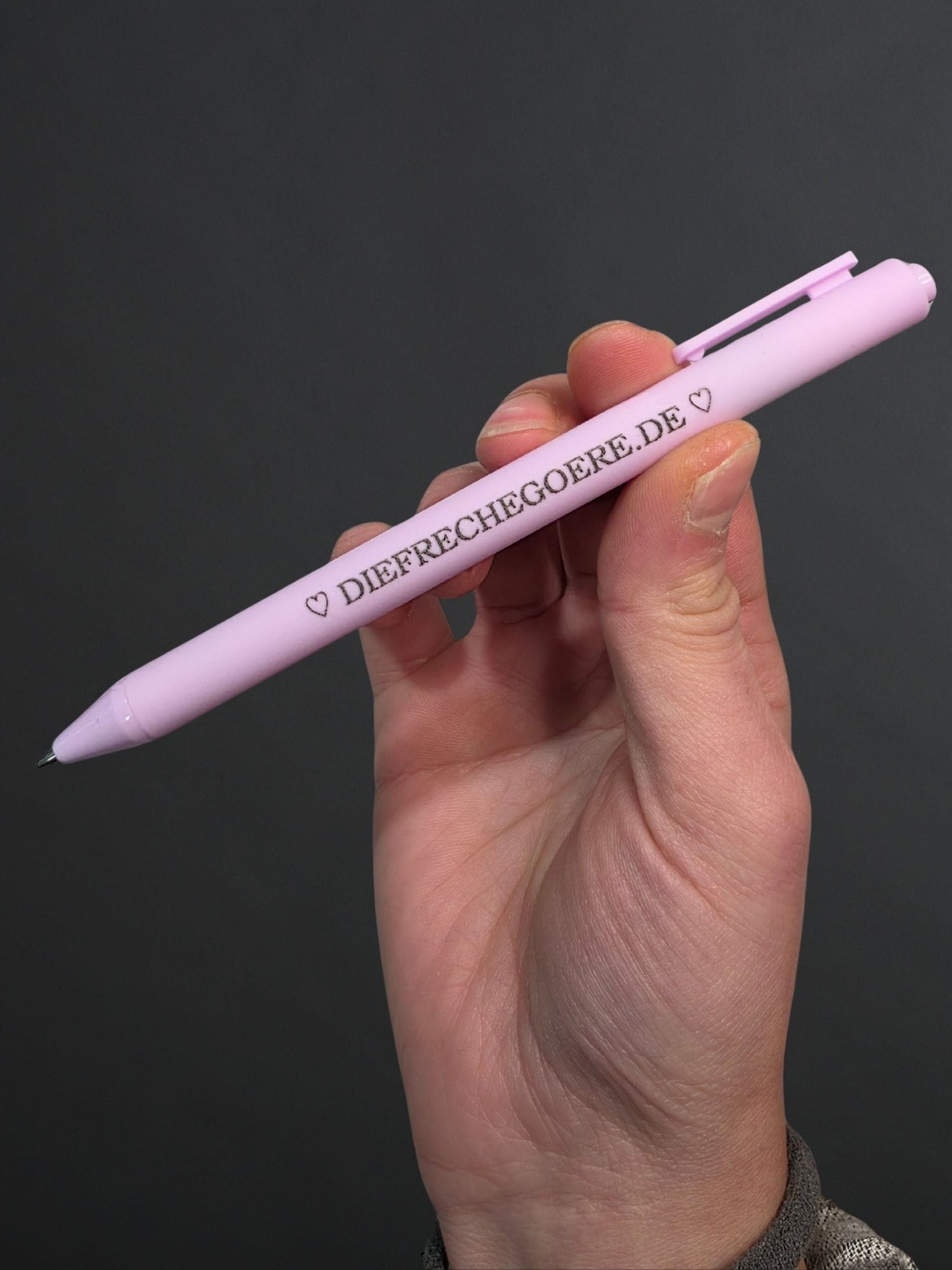 Ballpoint pen, purple - DIE FRECHE GÖRE