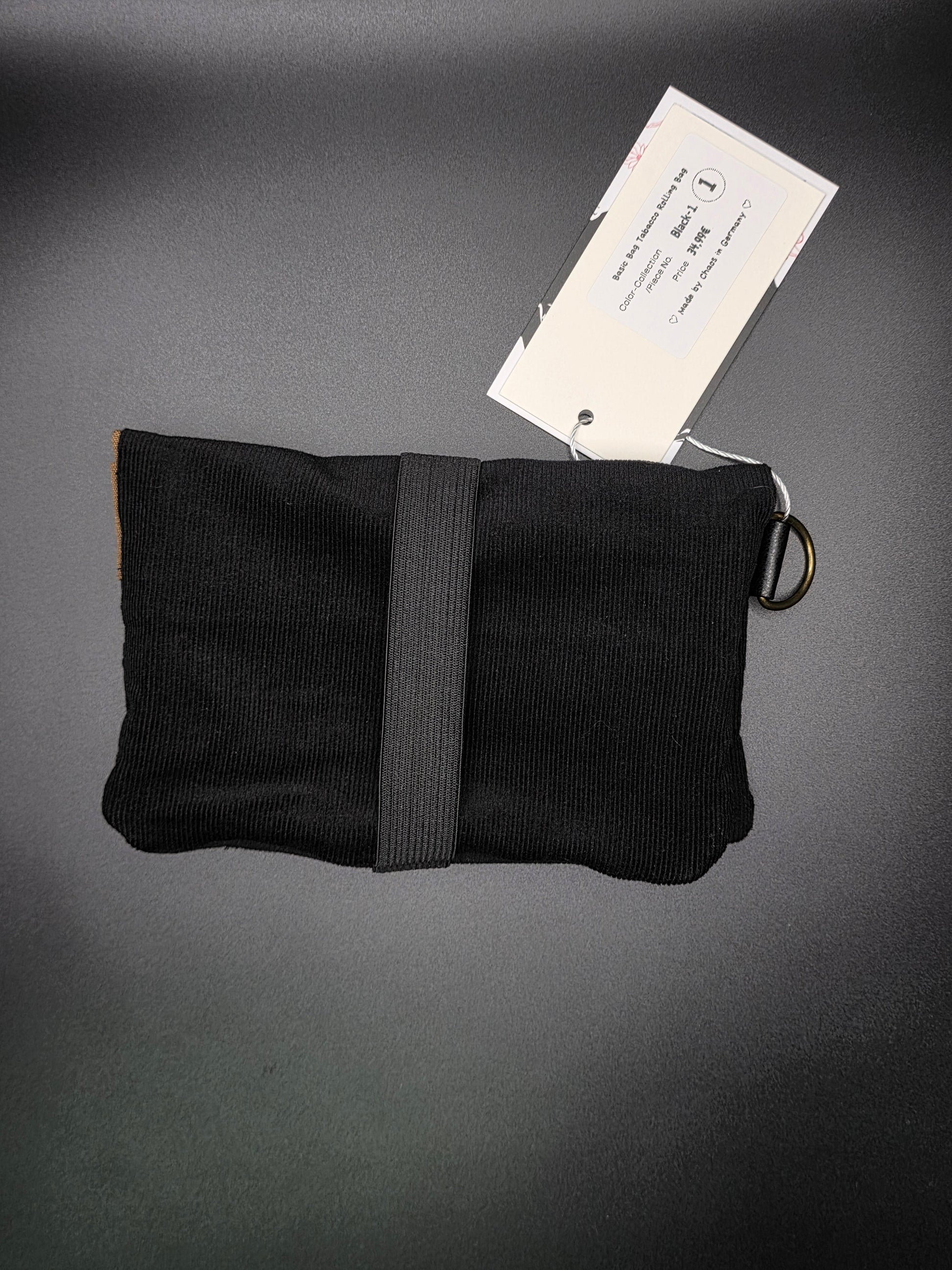 Basic Tabacco Pouch - Cord, Black - DIE FRECHE GÖRE