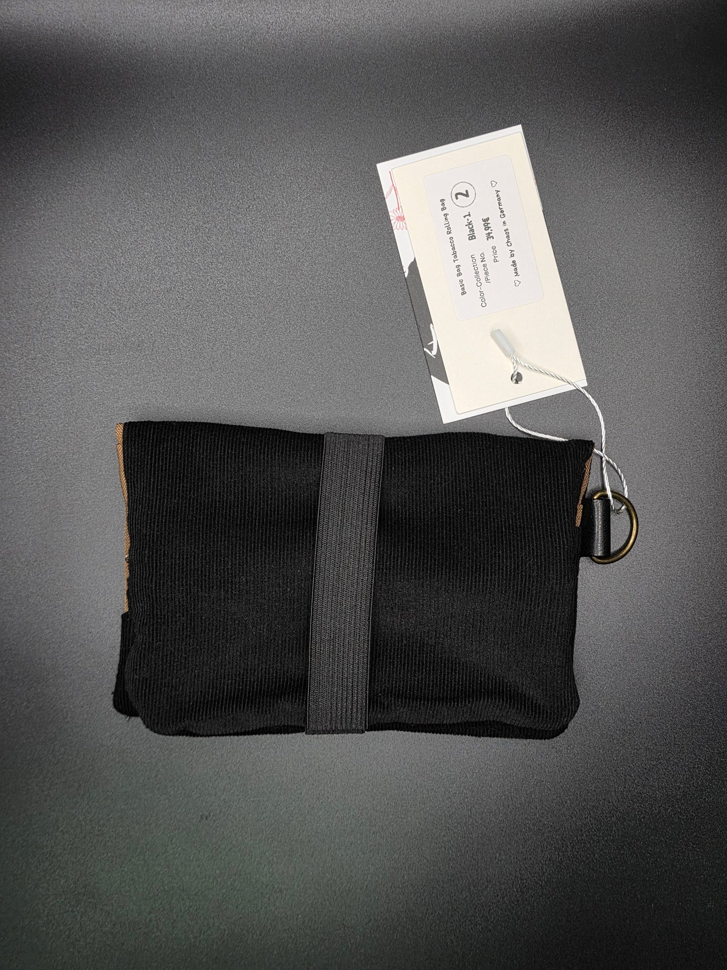Basic Tabacco Pouch - Cord, Black - DIE FRECHE GÖRE