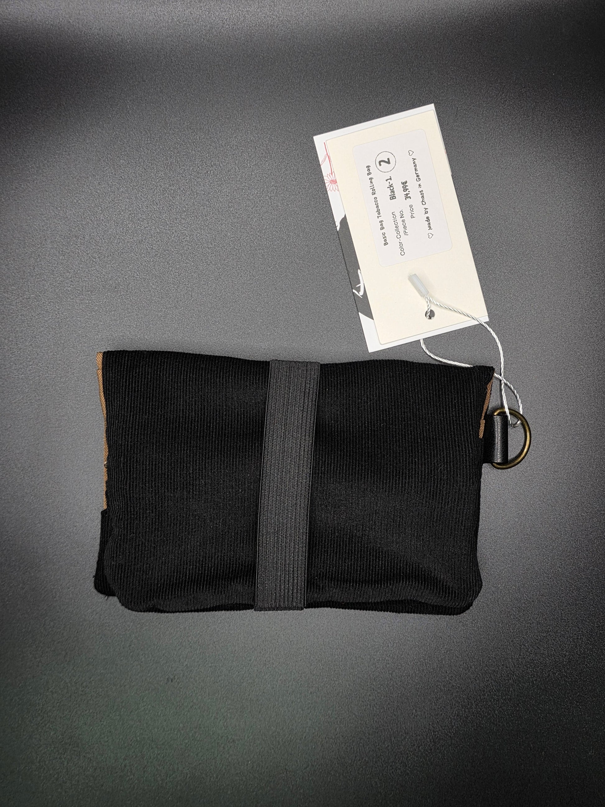 Basic Tabacco Pouch - Cord, Black - DIE FRECHE GÖRE