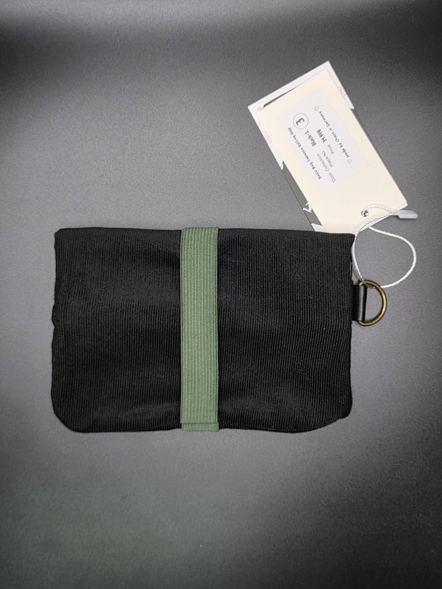 Basic Tabacco Pouch - Cord, Black - DIE FRECHE GÖRE