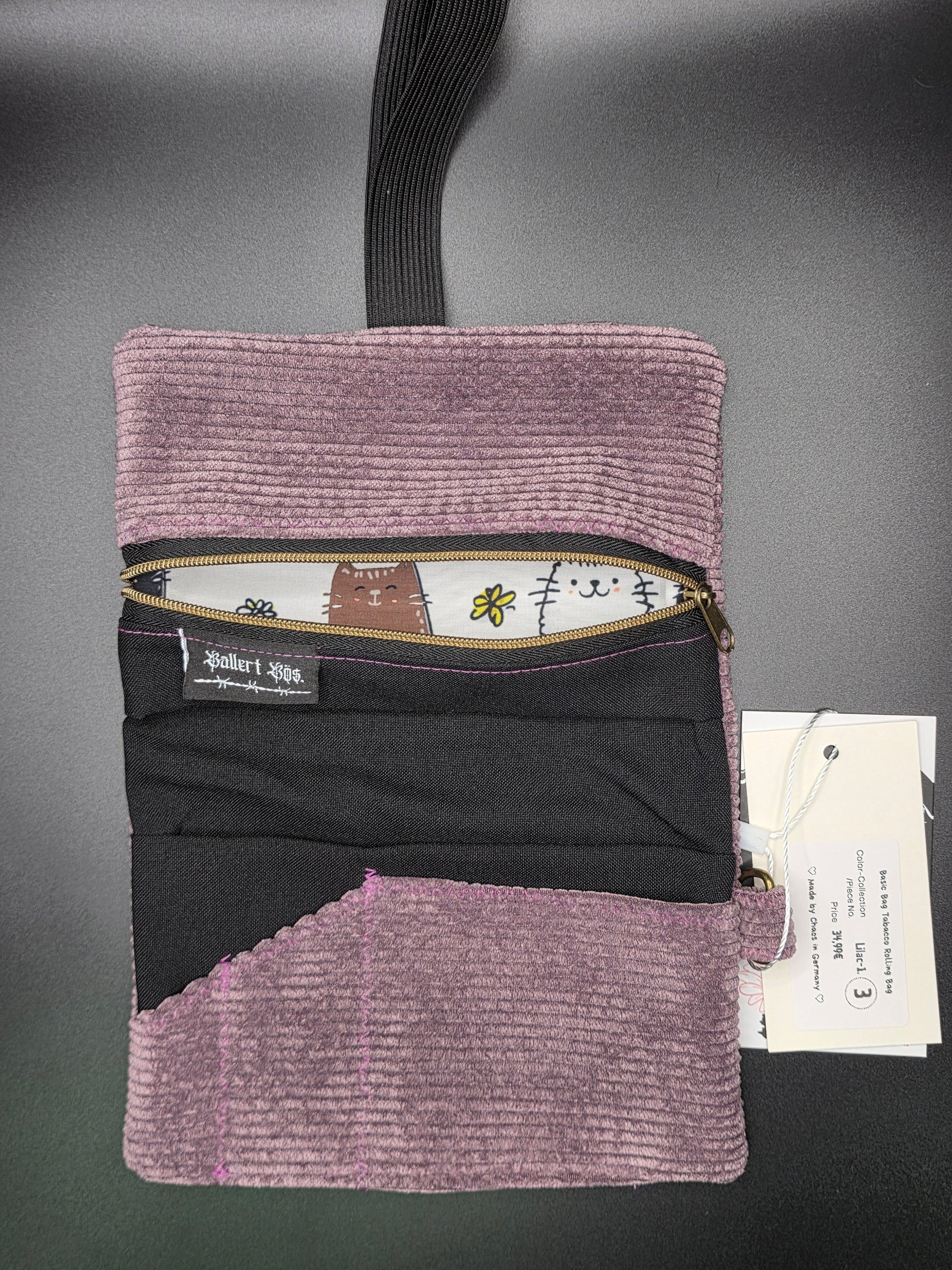 Basic Tabacco Pouch - Cord, Lilac - DIE FRECHE GÖRE