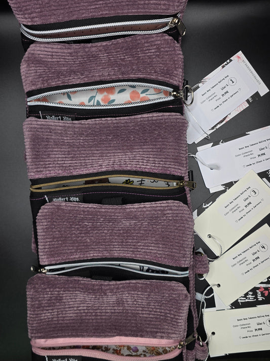 Basic Tabacco Pouch - Cord, Lilac - DIE FRECHE GÖRE