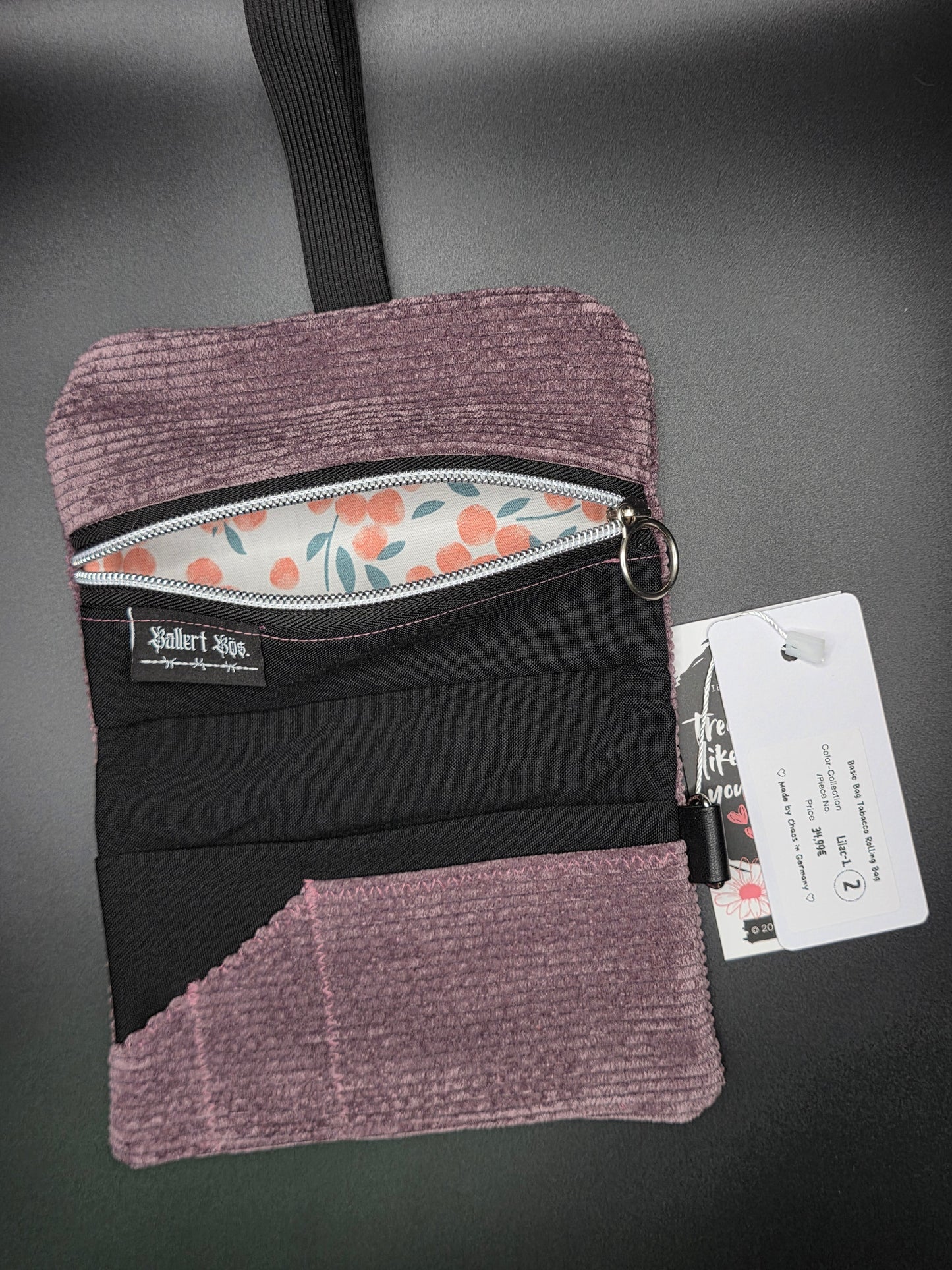 Basic Tabacco Pouch - Cord, Lilac - DIE FRECHE GÖRE