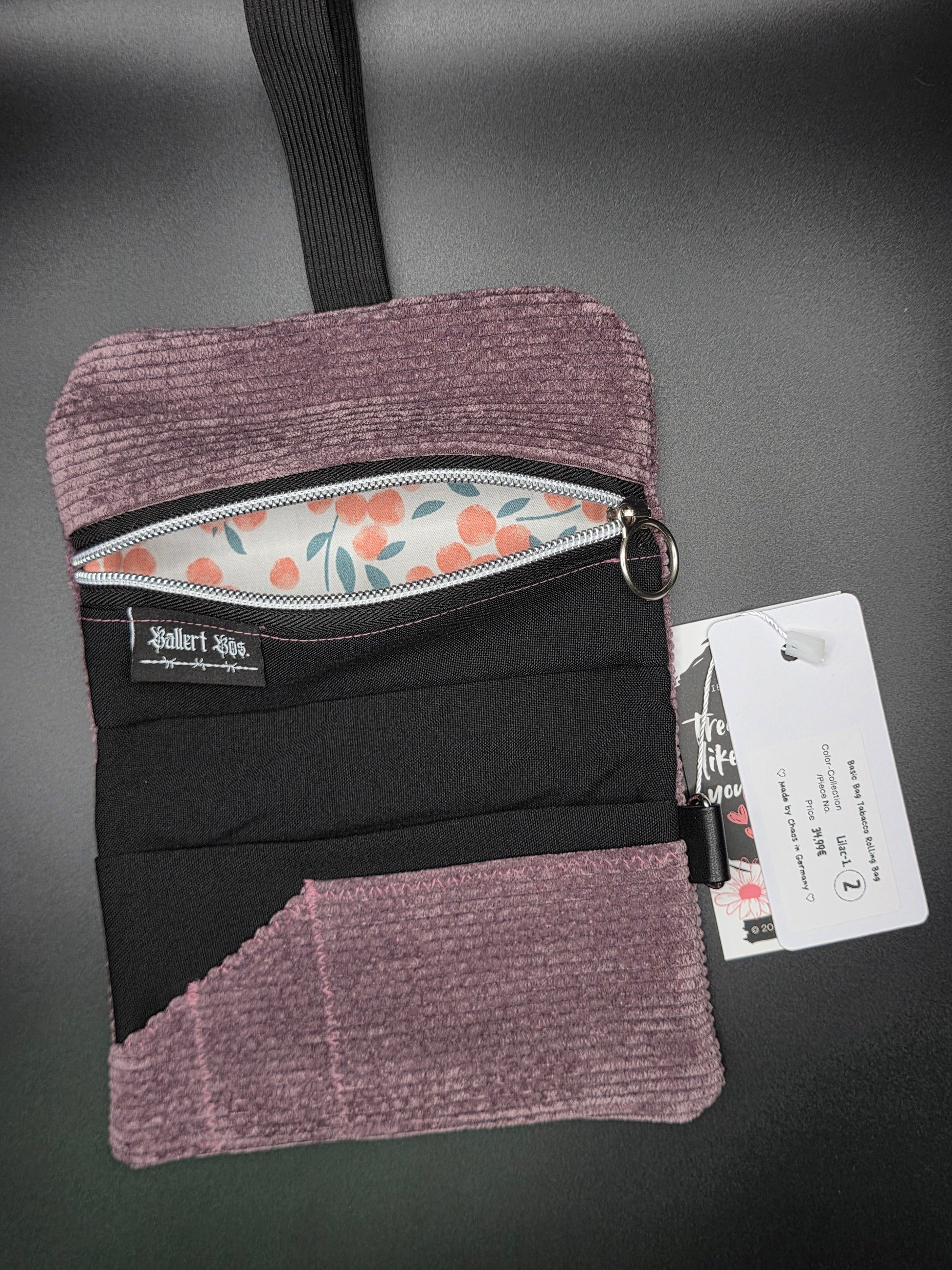 Basic Tabacco Pouch - Cord, Lilac - DIE FRECHE GÖRE