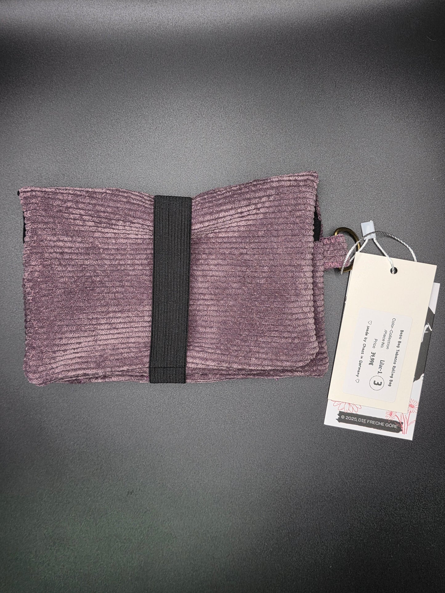Basic Tabacco Pouch - Cord, Lilac - DIE FRECHE GÖRE