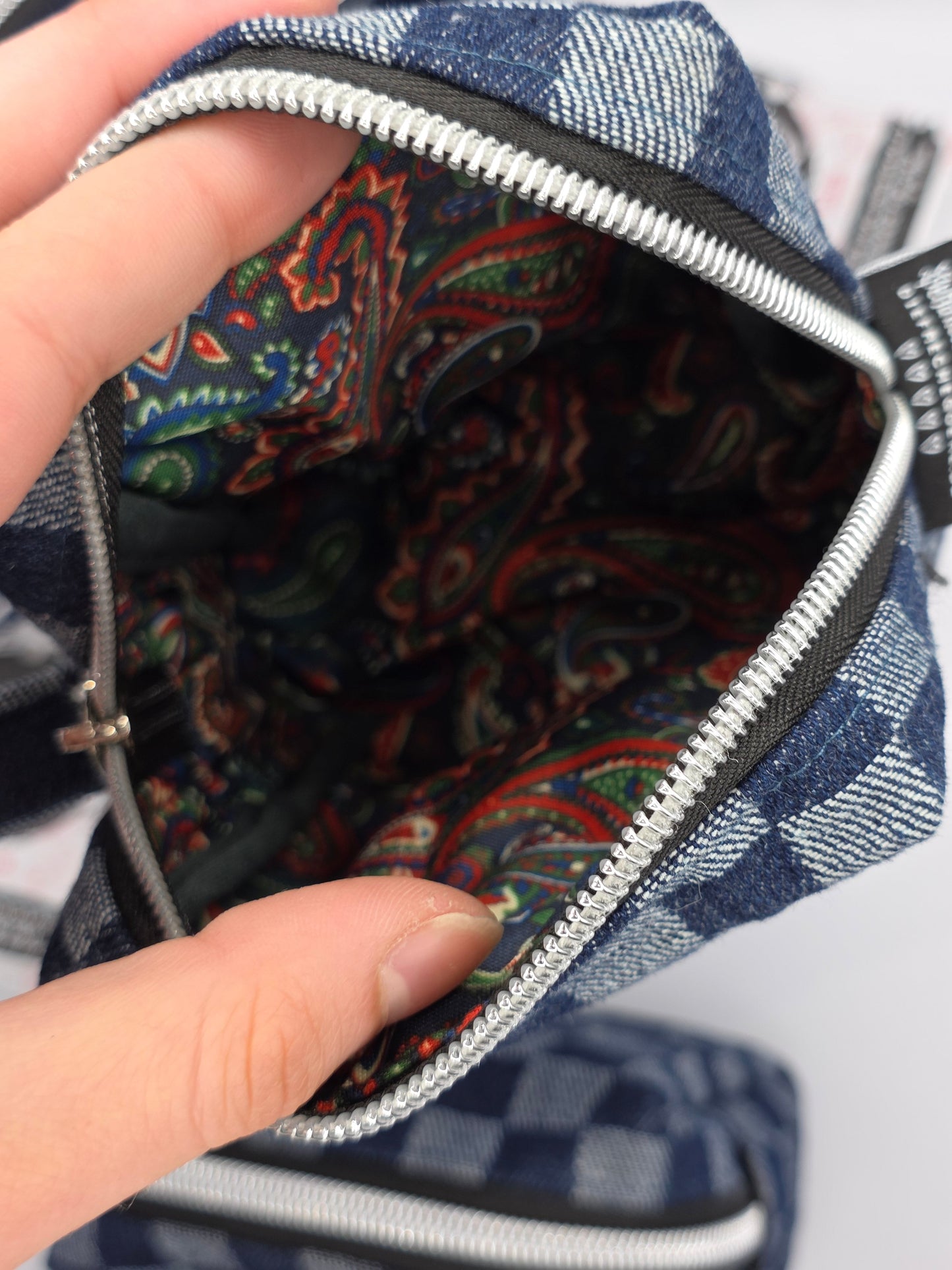 Boxy Bag - Chess - blue - DIE FRECHE GÖRE