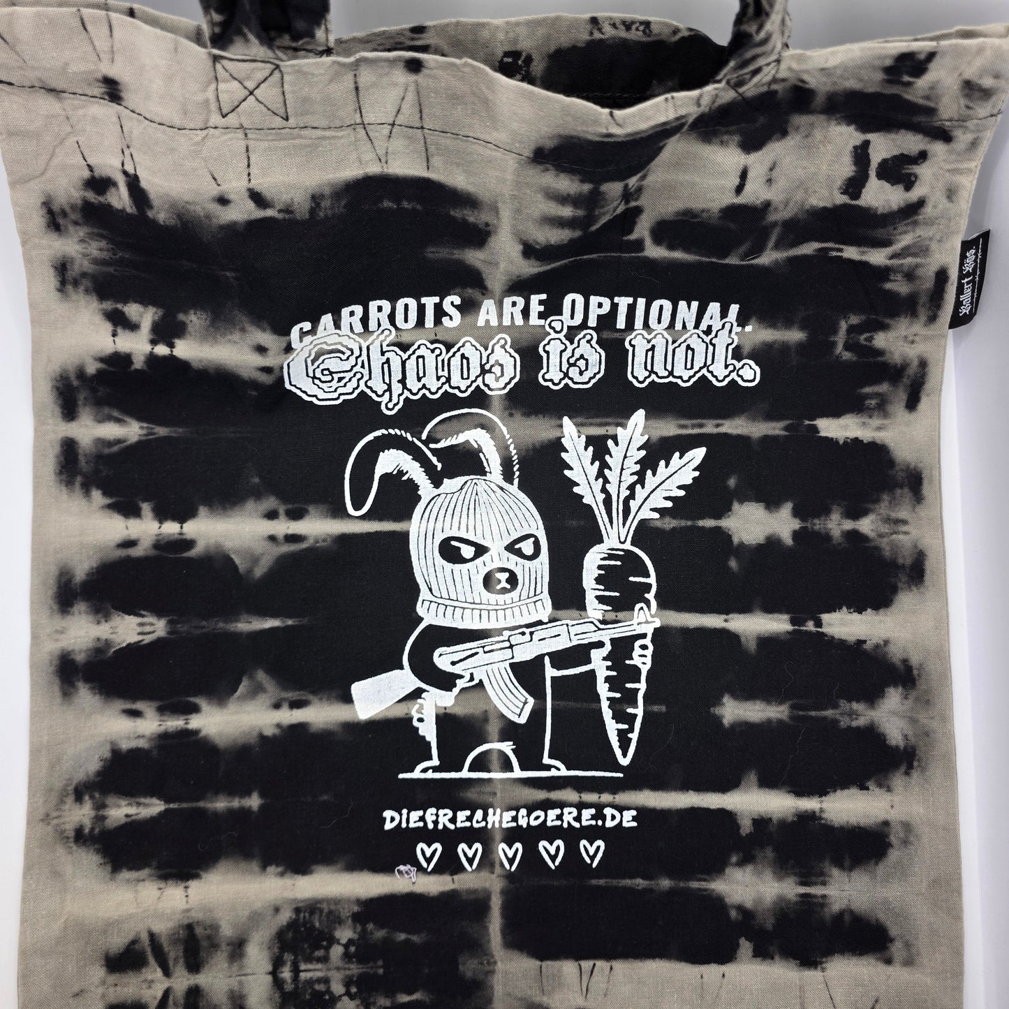 Einkaufstasche "CARROT CARTEL" - handbedruckt - Nr. 4 - DIE FRECHE GÖRE