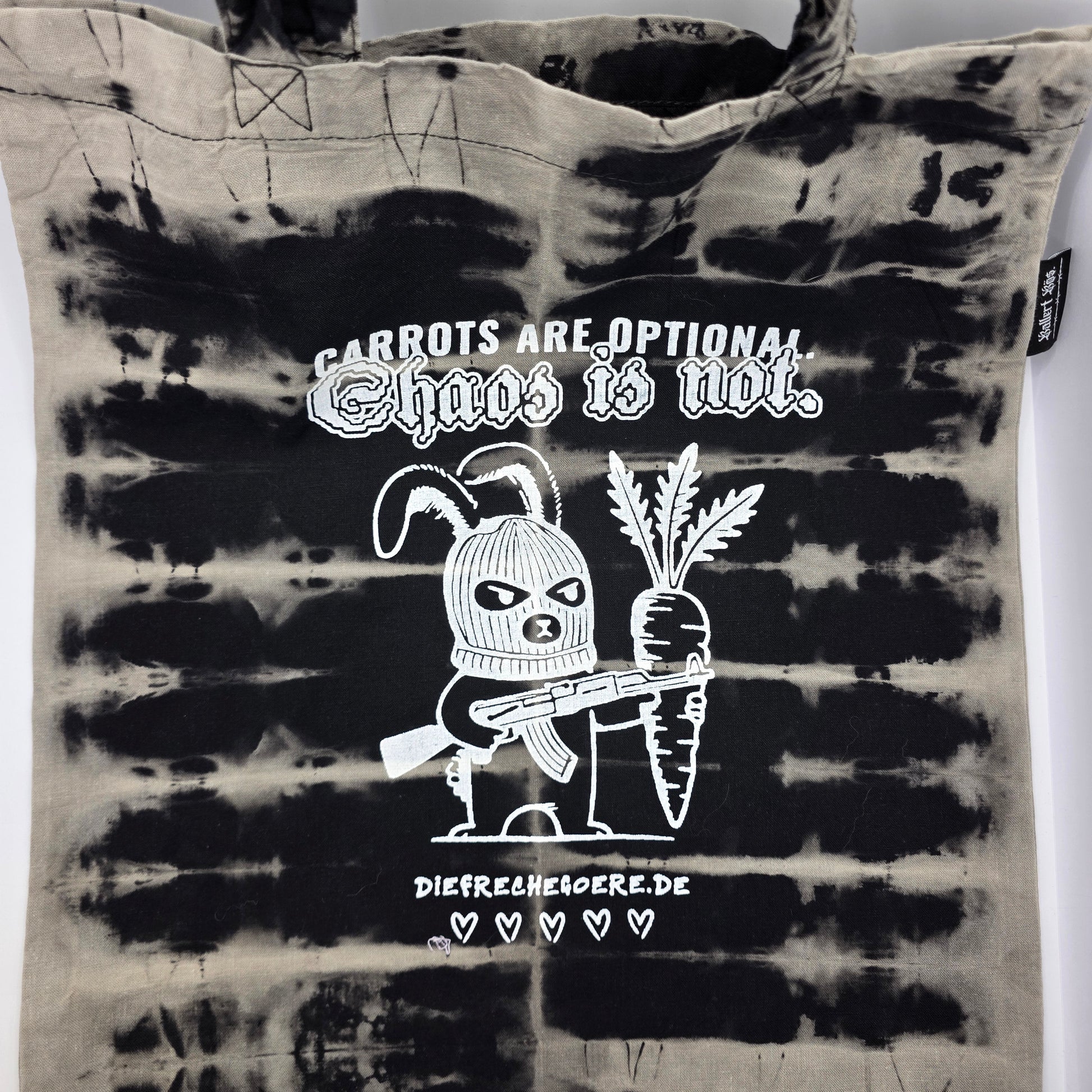 Einkaufstasche "CARROT CARTEL" - handbedruckt - Nr. 4 - DIE FRECHE GÖRE