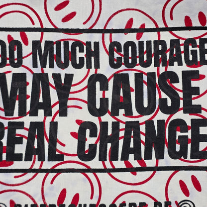 Einkaufstasche "REAL CHANGE" - handbedruckt - Nr. 2 - DIE FRECHE GÖRE
