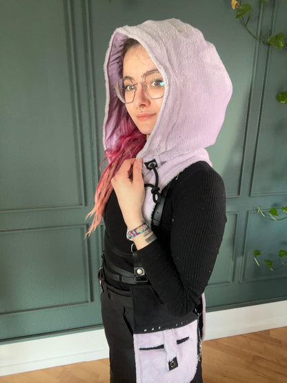 Floof Hooded Bunny Holsterbag - Flieder, schwarz - DIE FRECHE GÖRE