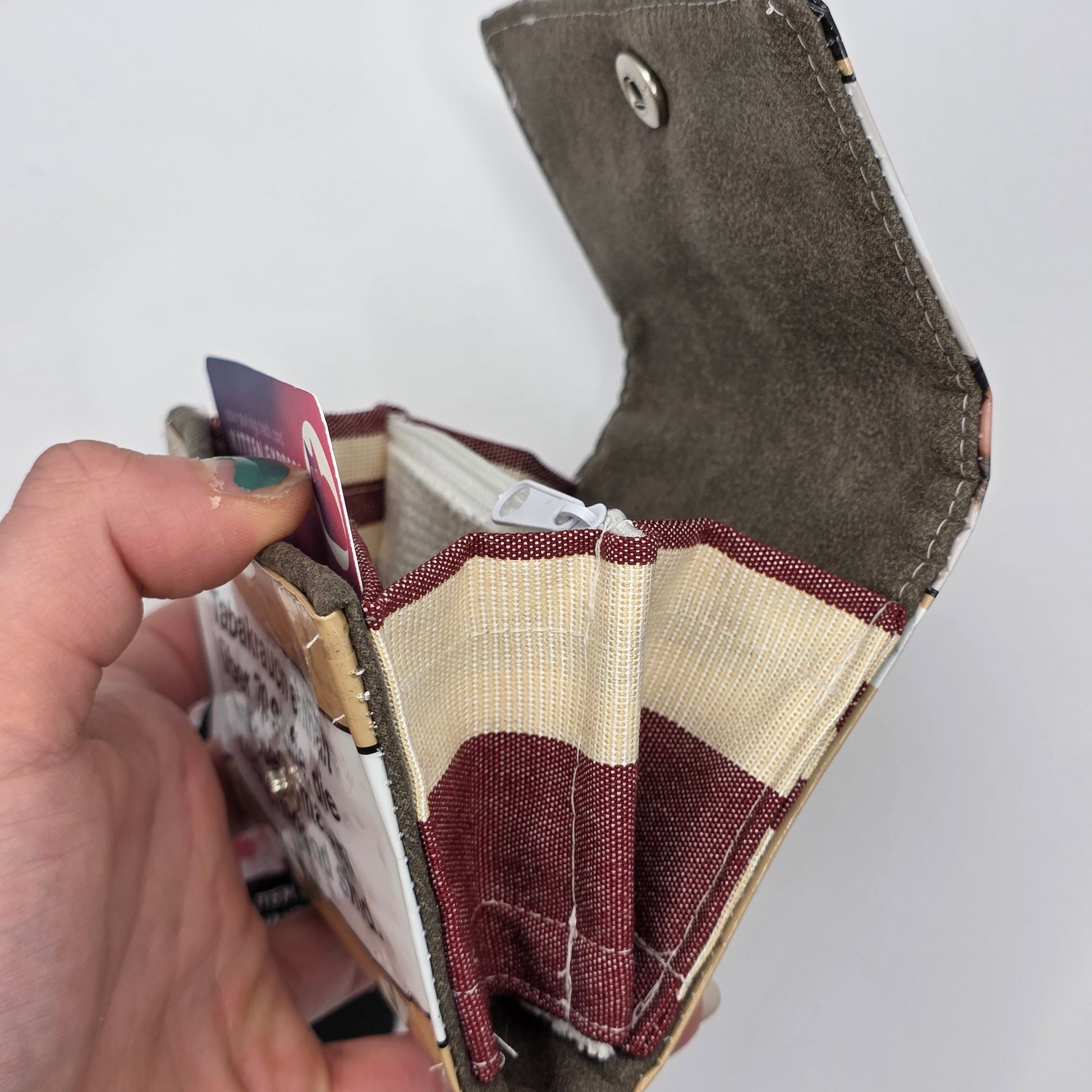 Geldbeutel (Upcycled Trash) Nr. 1 (Juni) - DIE FRECHE GÖRE