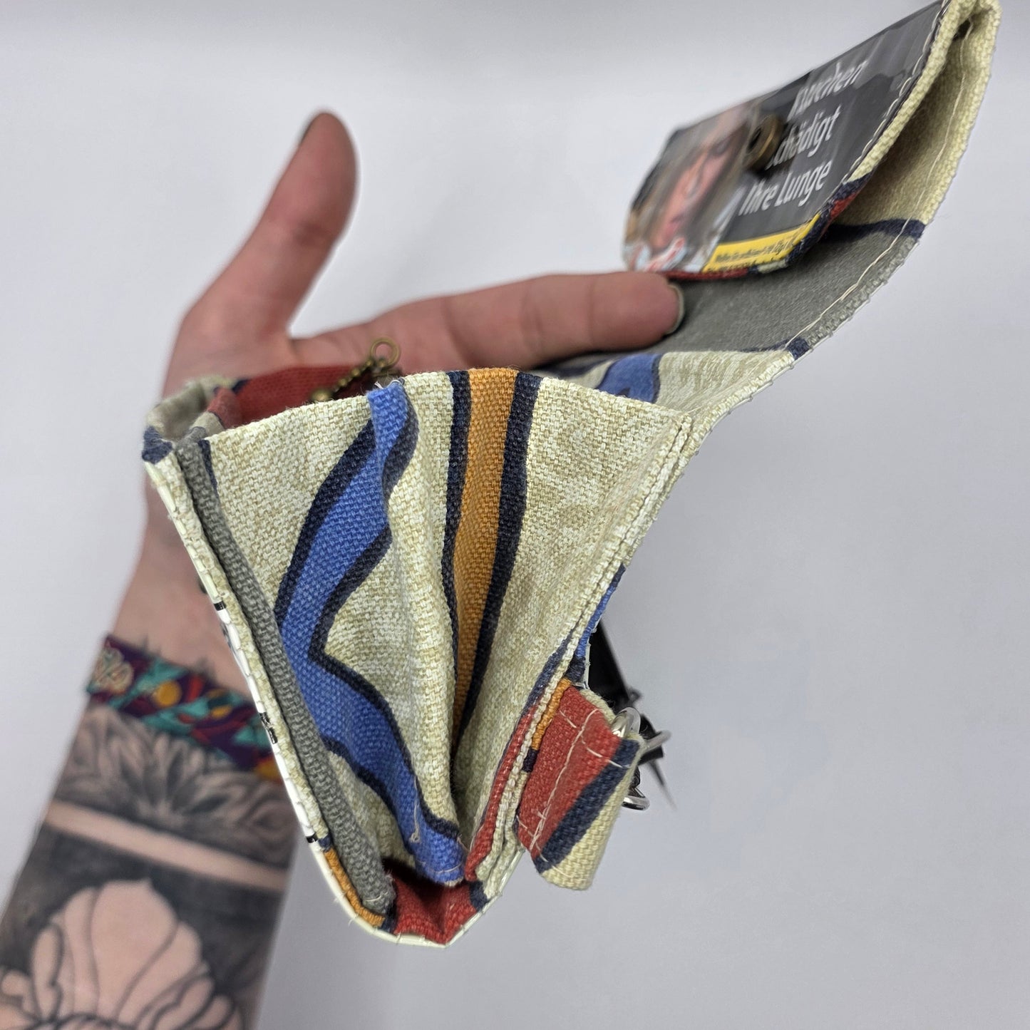 Geldbeutel (Upcycled Trash) Nr. 10 - Shrooms Inside - DIE FRECHE GÖRE