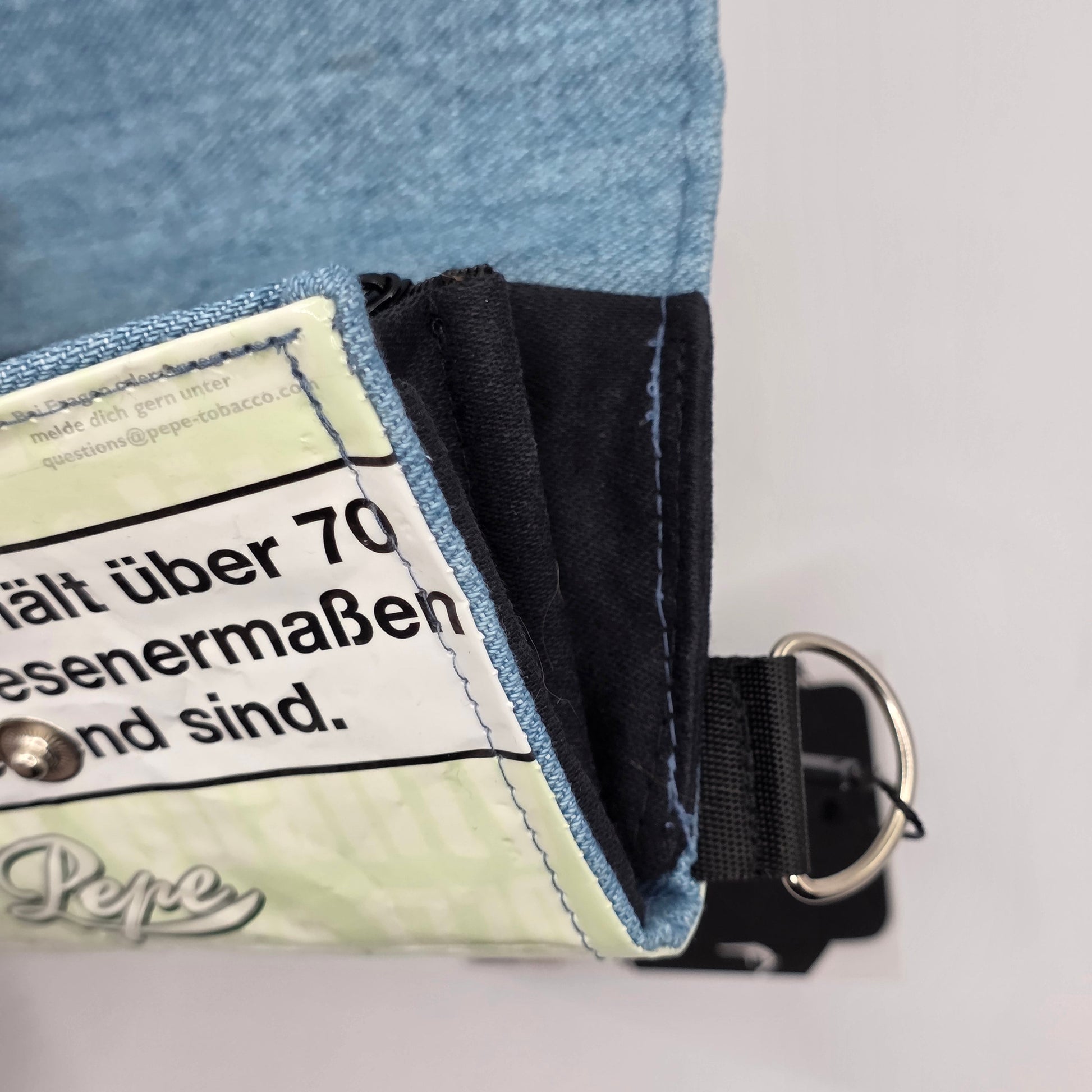 Geldbeutel (Upcycled Trash) Nr. 12 (Juni) - Jeans - DIE FRECHE GÖRE