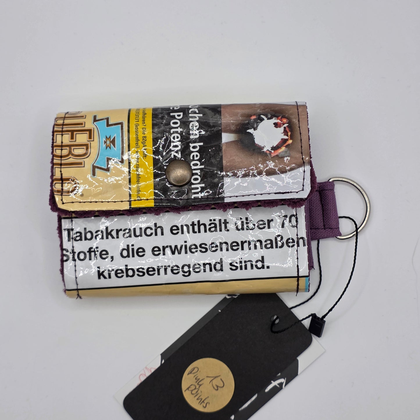 Geldbeutel (Upcycled Trash) Nr. 13 (Juni) - hidden Pinks Points - DIE FRECHE GÖRE