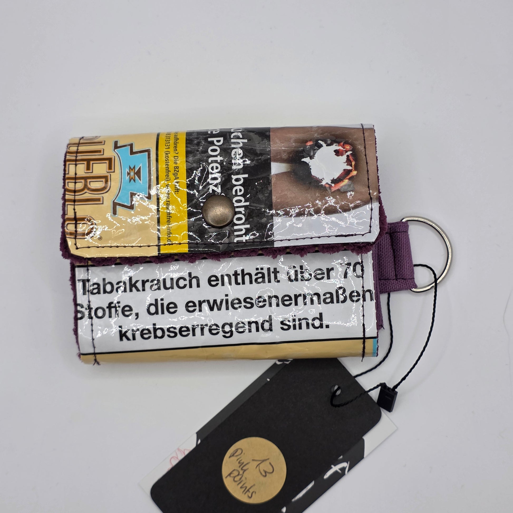 Geldbeutel (Upcycled Trash) Nr. 13 (Juni) - hidden Pinks Points - DIE FRECHE GÖRE