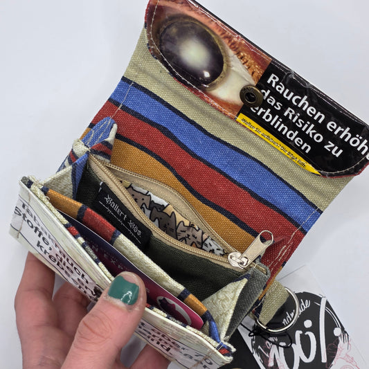 Geldbeutel (Upcycled Trash) Nr. 3 - Cats Inside - DIE FRECHE GÖRE