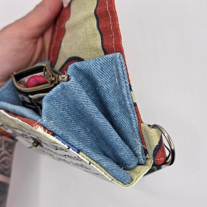 Geldbeutel (Upcycled Trash) Nr. 9 - Shrooms Inside - DIE FRECHE GÖRE