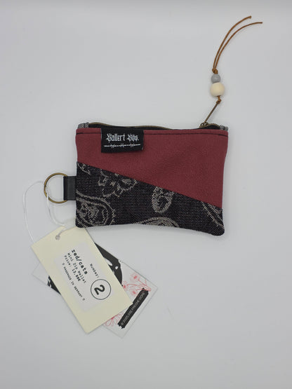 Mini Zip Wallet - Red - Cats & Dogs - DIE FRECHE GÖRE