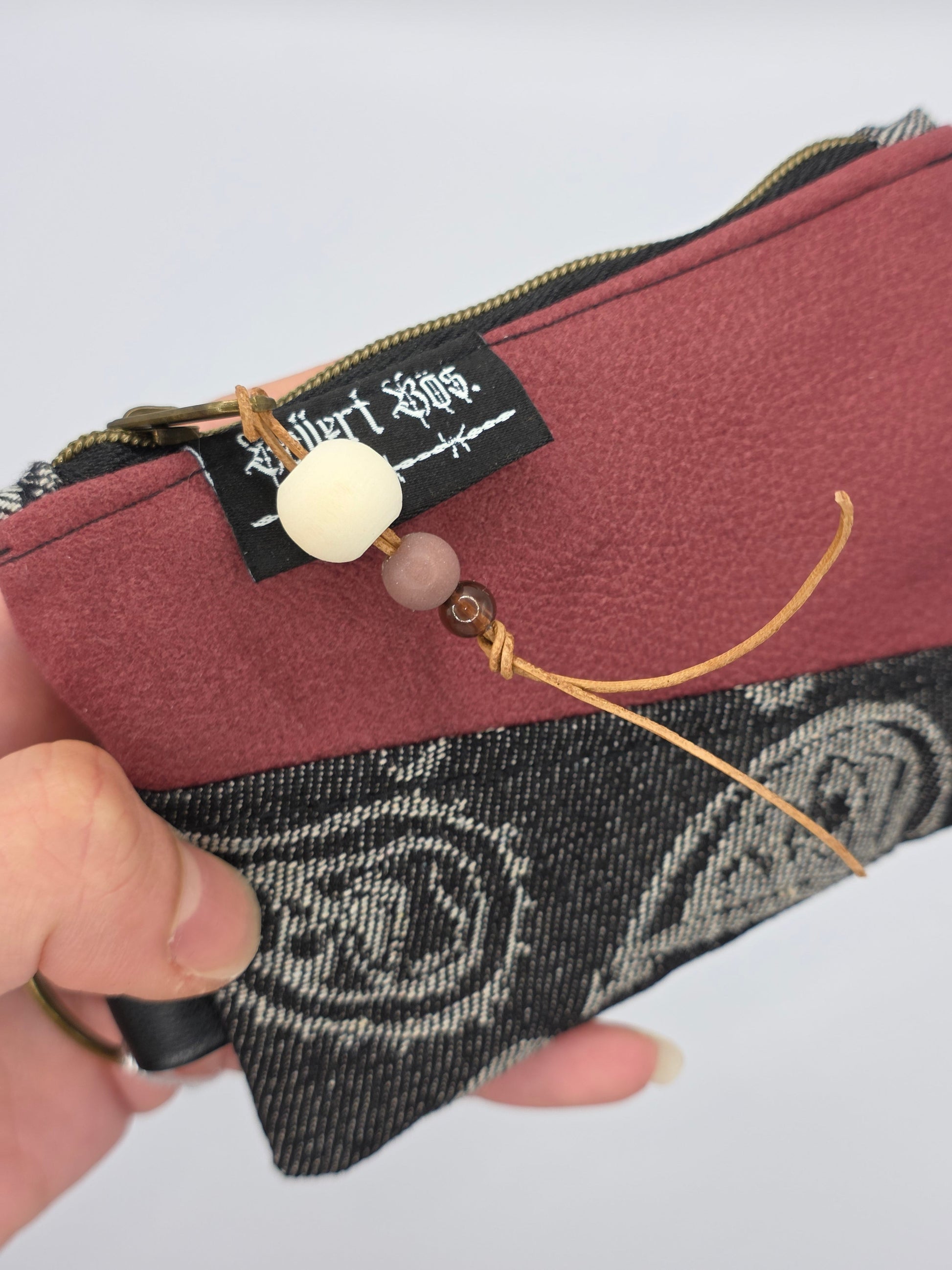 Mini Zip Wallet - Red - Cats & Dogs - DIE FRECHE GÖRE