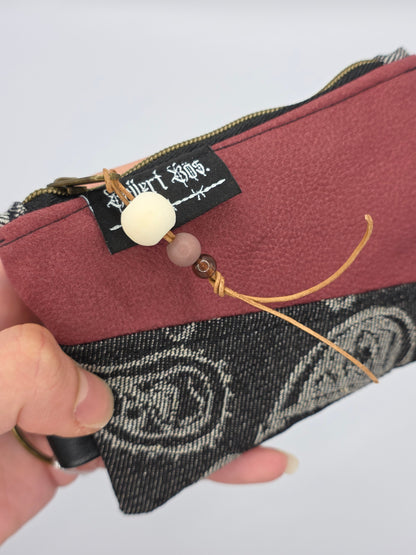 Mini Zip Wallet - Red - Cats & Dogs - DIE FRECHE GÖRE