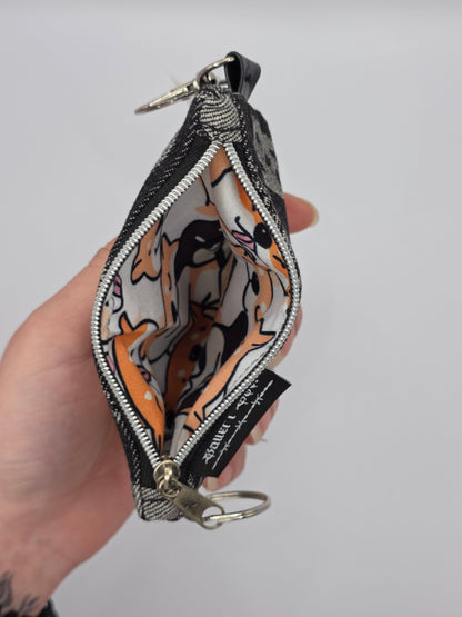 Mini Zip Wallet - White - Cats & Dogs - DIE FRECHE GÖRE