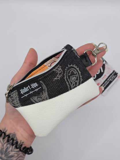 Mini Zip Wallet - White - Cats & Dogs - DIE FRECHE GÖRE