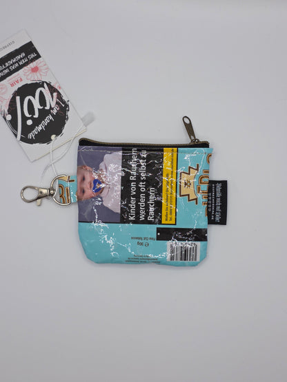 Mini Zip Wallets - Upcycled - blue - DIE FRECHE GÖRE