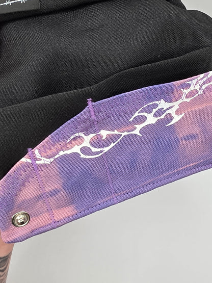 Nr.2 Tabacco pouch - purple batik - DIE FRECHE GÖRE