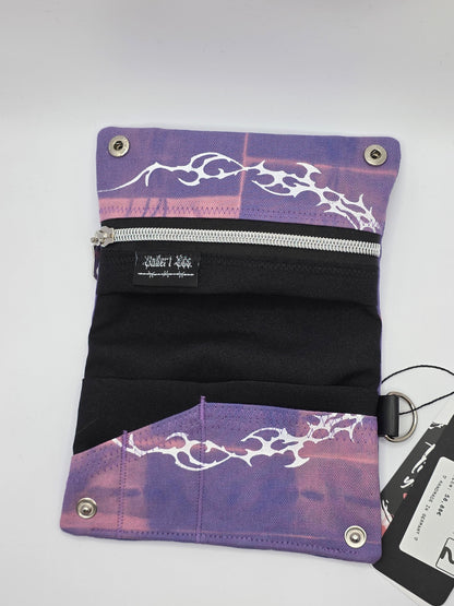 Nr.2 Tabacco pouch - purple batik - DIE FRECHE GÖRE