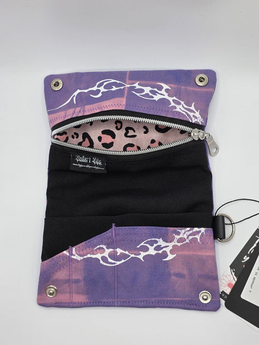 Nr.2 Tabacco pouch - purple batik - DIE FRECHE GÖRE