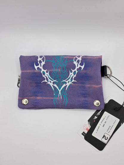 Nr.2 Tabacco pouch - purple batik - DIE FRECHE GÖRE