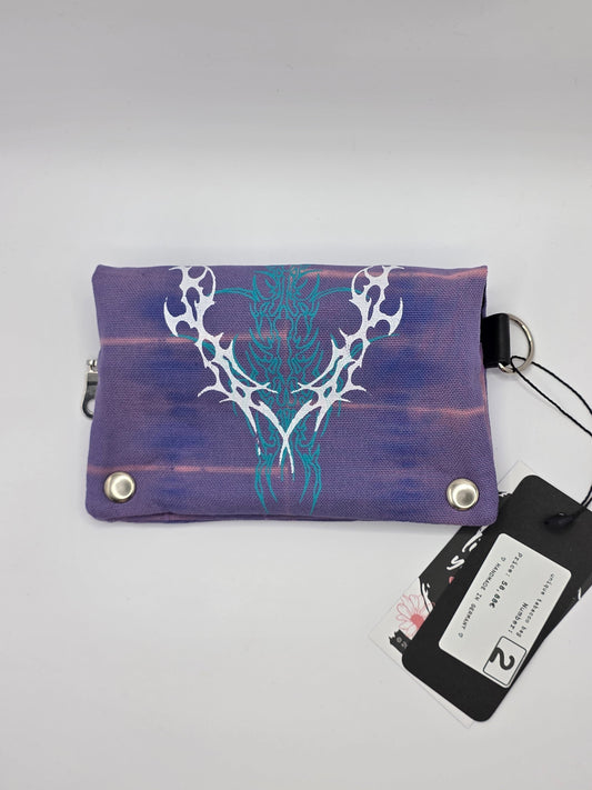 Nr.2 Tabacco pouch - purple batik - DIE FRECHE GÖRE