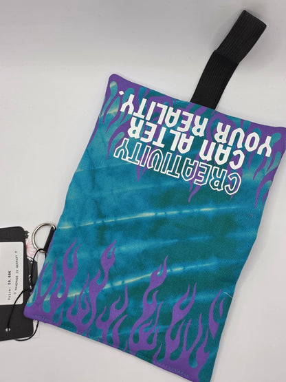 Nr.5 Tabacco pouch - blue batik - DIE FRECHE GÖRE