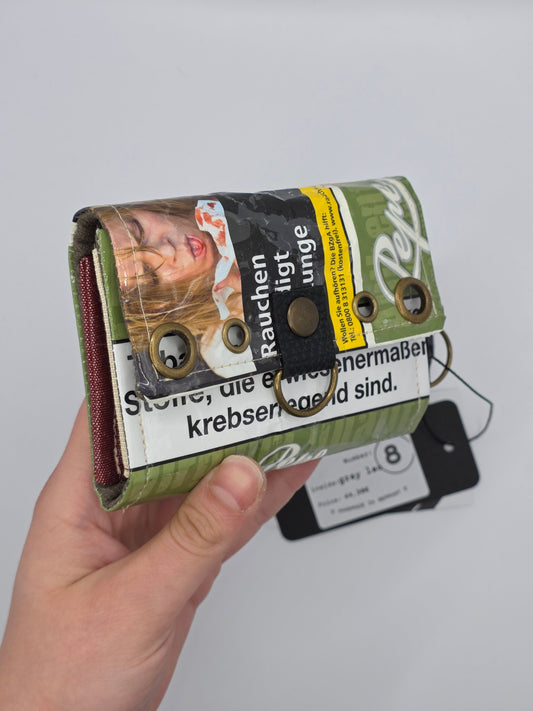 Nr.8 upcycling wallet - LEO GRAY - DIE FRECHE GÖRE