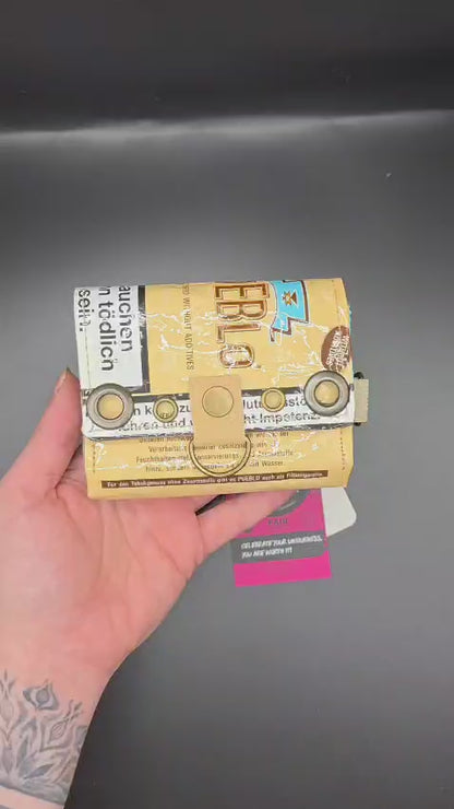 W14.7 wallet - upcycled, sheep