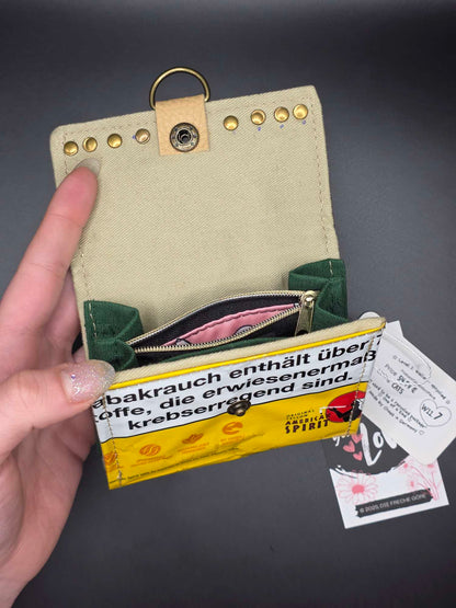 W11.7 wallet - upcycled, Cats inside